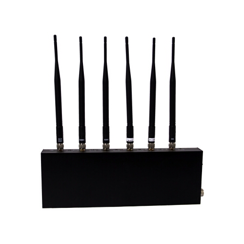 6 Antennas Wifi + 3G GSM Cell Phone Jammer