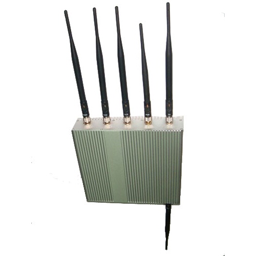 15W 6 Antenna Wifi + GPS + Cellular Phone Scrambler Disruptor